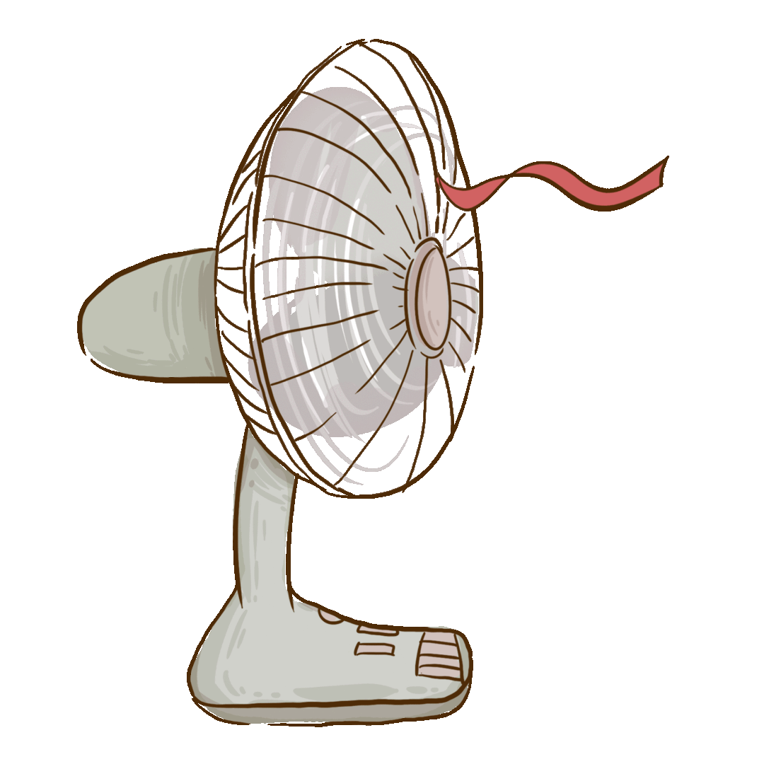 表情包 | 夏日吹电风扇表情包 拿图点赞,吱声