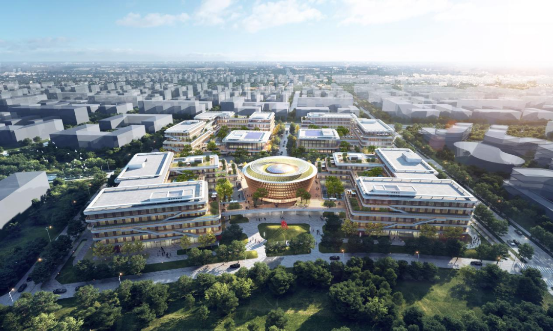 中国电信智慧城市产业园项目暨雄安智慧城市运营中心鸟瞰图.