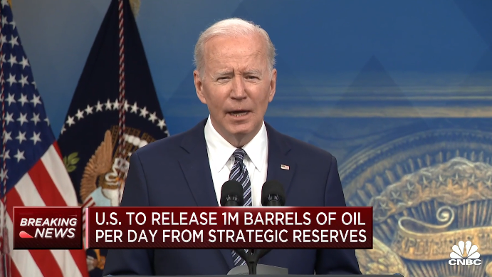 1.8亿桶！拜登宣布美国史上最大规模石油储备释放计划休闲区蓝鸢梦想 - Www.slyday.coM