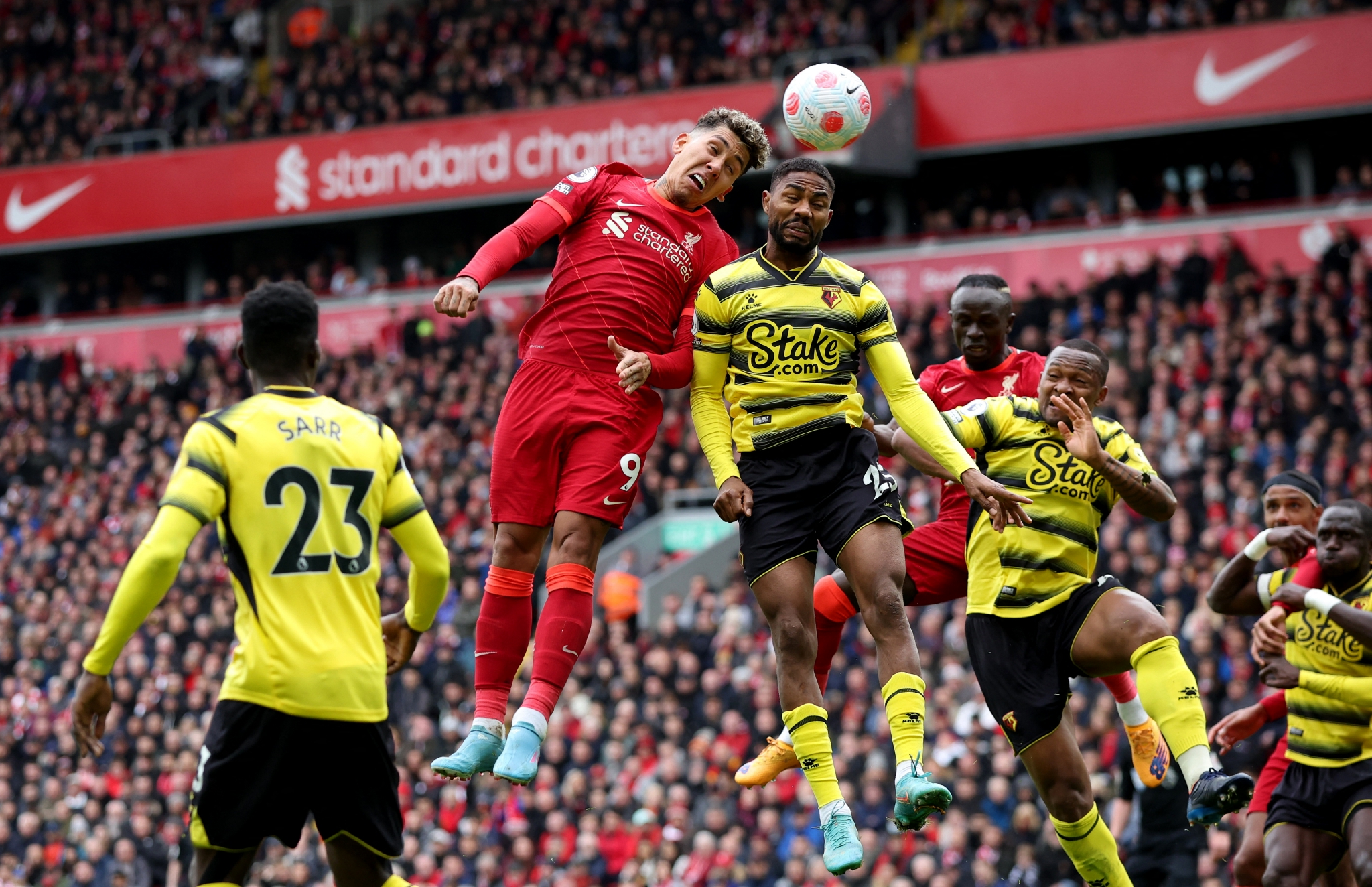 足球英超利物浦胜沃特福德