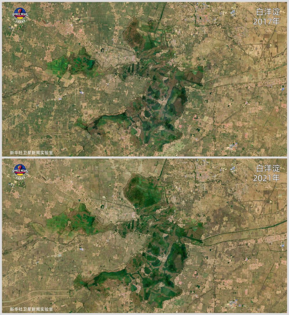 十张卫星图片"未来之城"正迎着春风拔节生长雄安新区这座承载千年大计
