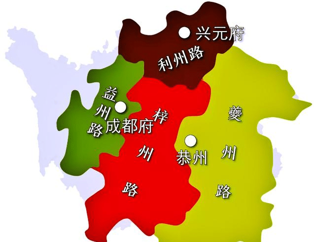 宋朝时期设置川陕四路,四路即"四川"名称由来