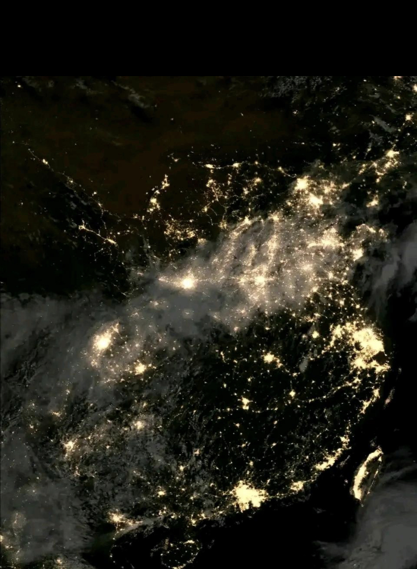 中国卫星夜景图2021图片