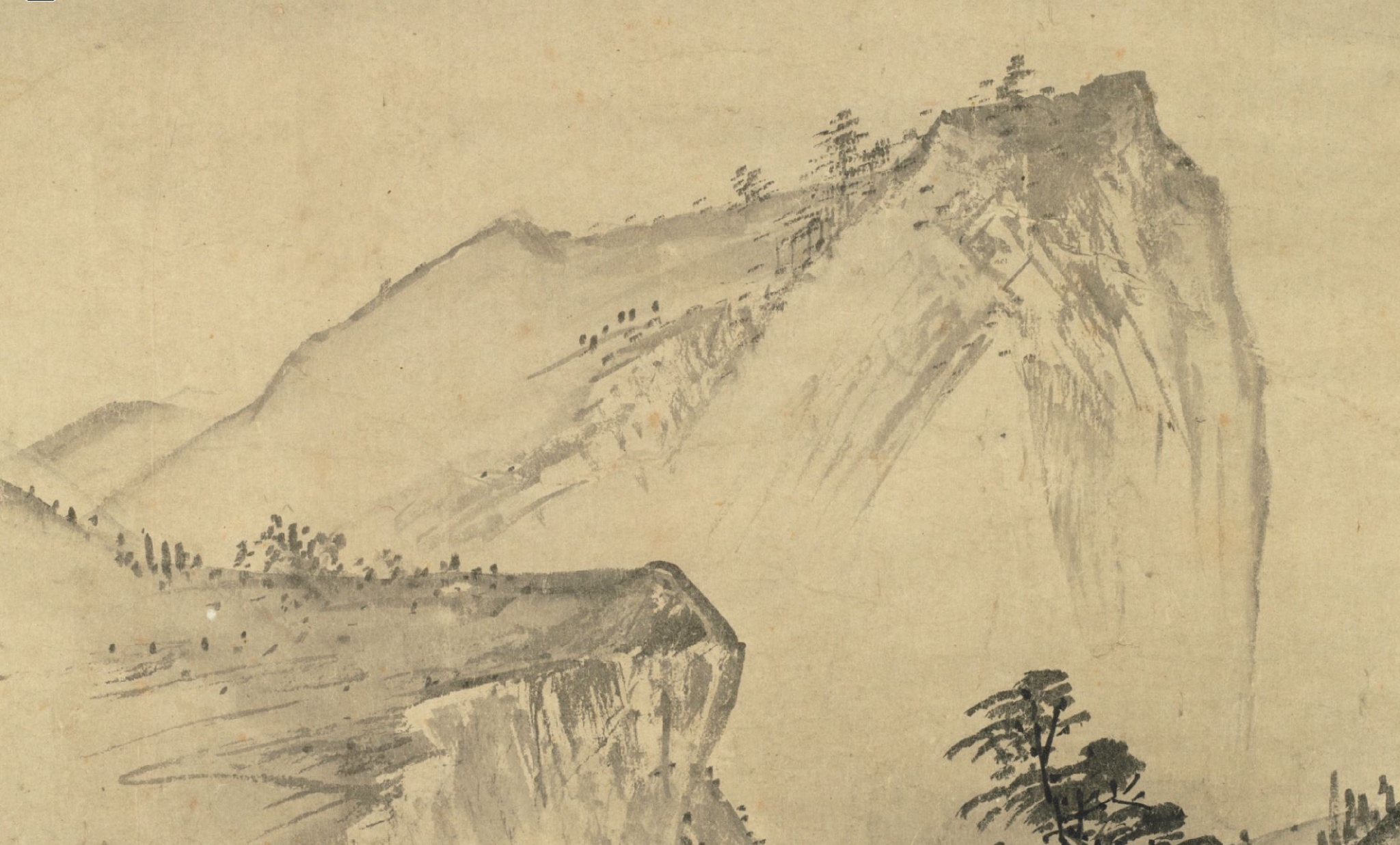 南宋 夏珪 《溪山清远》(局部) 台北故宫博物院藏