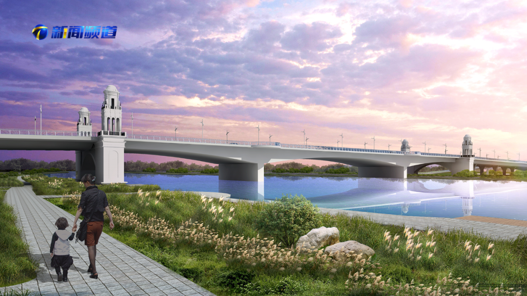 与天津欧式建筑风貌呼应简欧设计风格为三跨预应力混凝土连续梁桥"