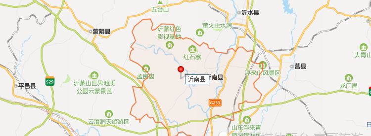 山东省沂南县乡镇地图图片