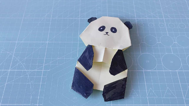 「手工折纸」简单又可爱的小熊猫!