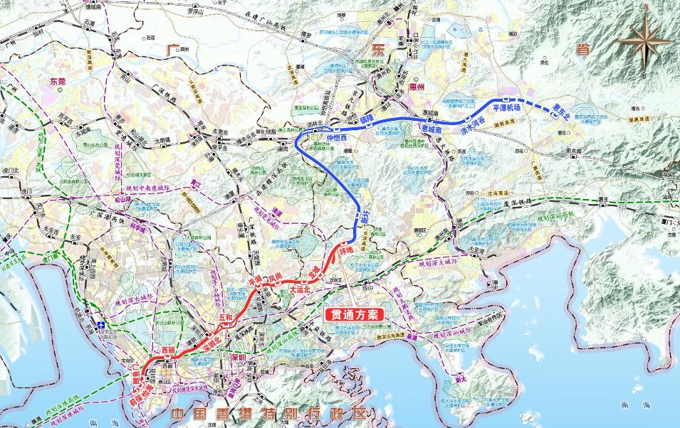 深惠城际前海至坪地段获批全线地下时速160km小时
