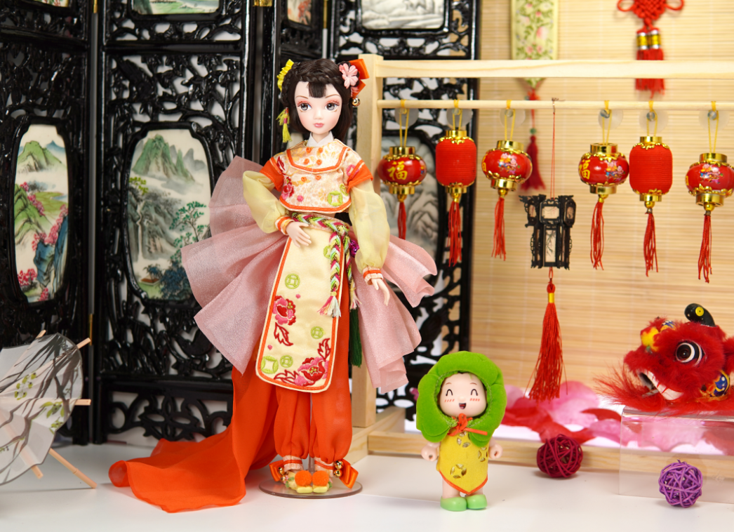 佛山造引领国风新潮被誉为中国娃娃可儿娃娃为传统文化代言