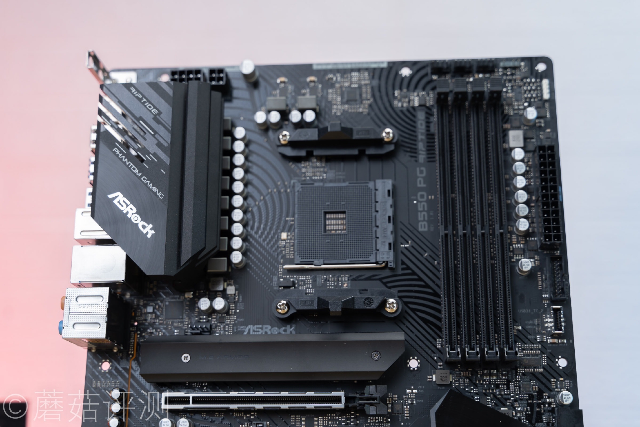 定位不高用料不俗华擎asrockb550pgriptide主板拆解