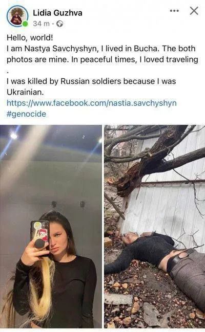 Lidia Guzhva脸书状态截图。