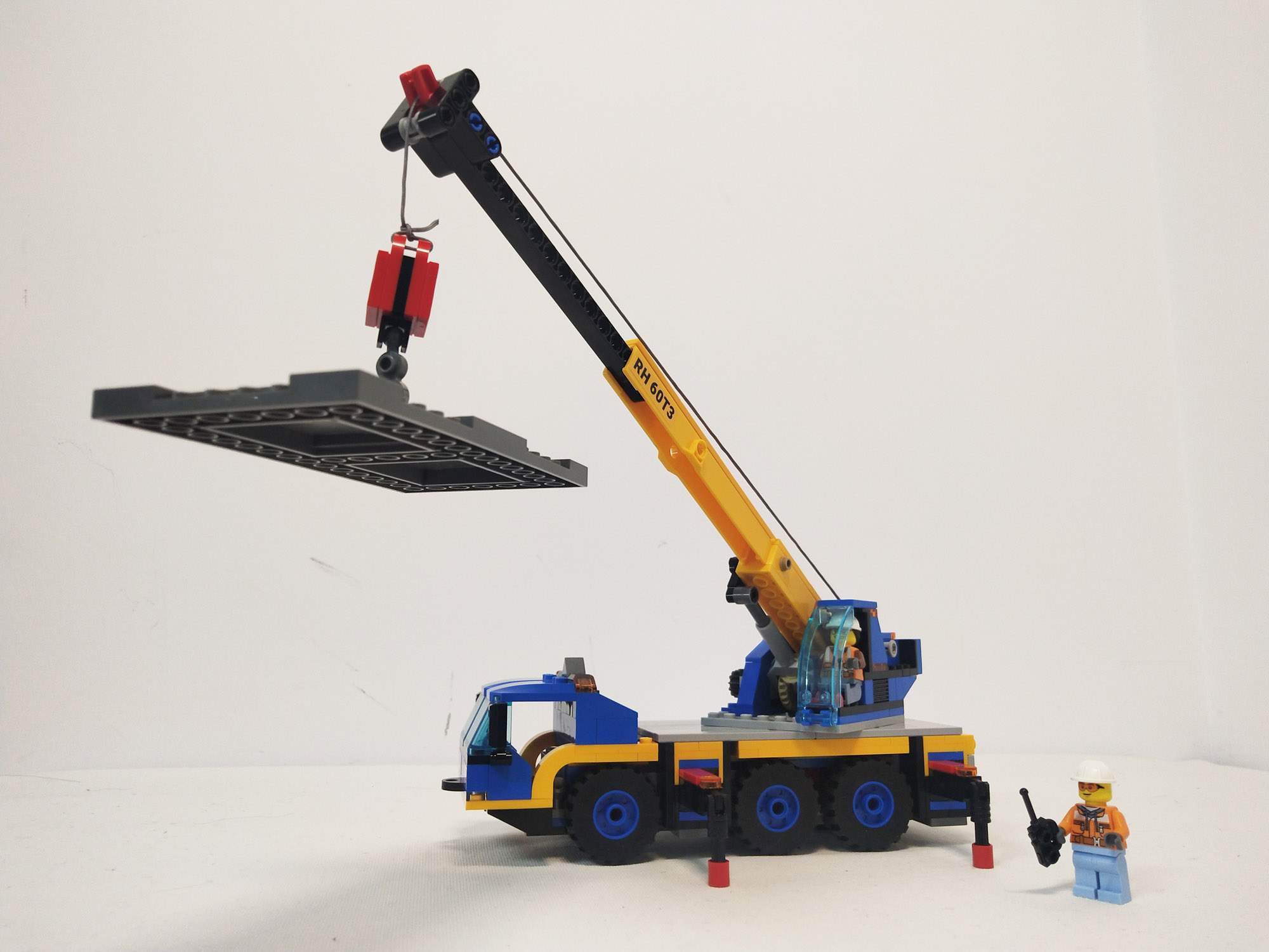 能升高到35厘米的起重机好不好玩呢乐高城市组60324起重机评测