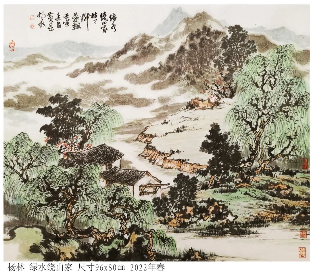 著名画家杨林 春日圩田园居杂画 财经头条 著名画家杨林 春日圩田园居杂画 财经头条