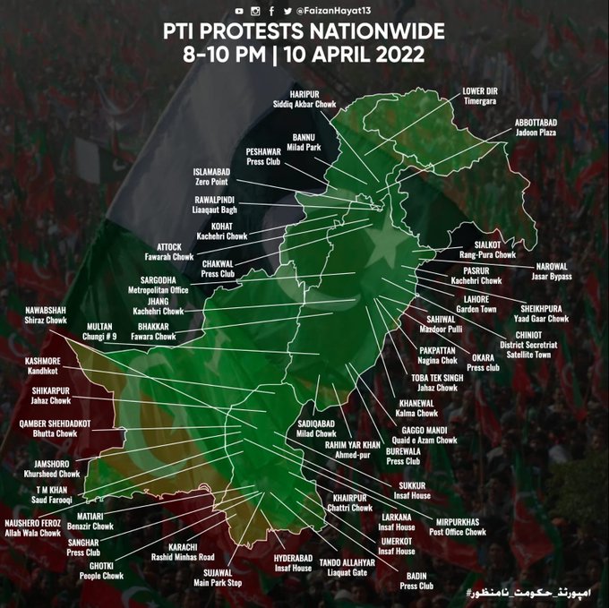 巴基斯坦各地爆发游行示威活动，抗议总理伊姆兰·汗被罢免休闲区蓝鸢梦想 - Www.slyday.coM