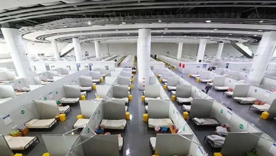 绍兴最大方舱医院启用暂用于集中收治上海转运来的隔离人员