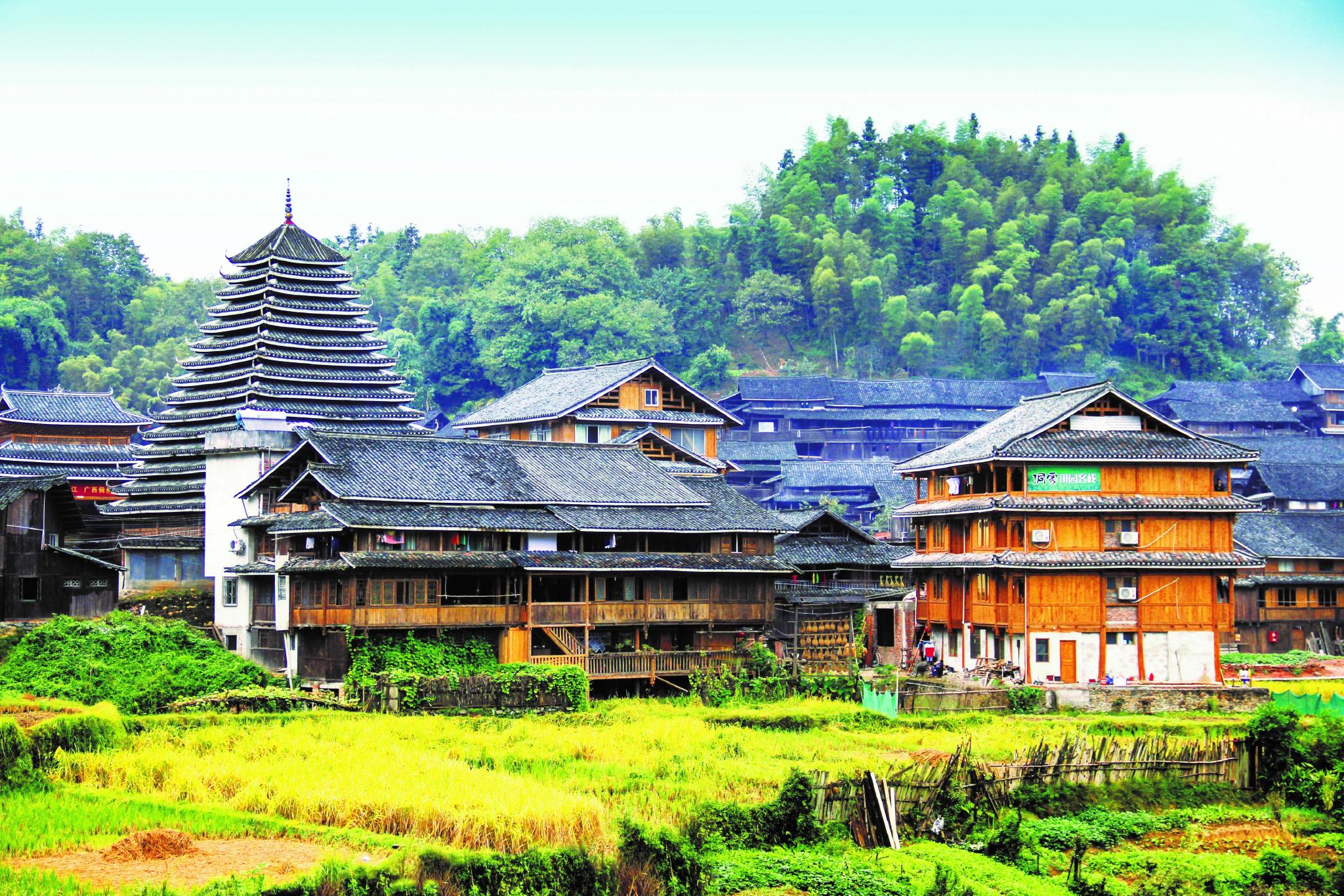 三江木构建筑：一榫一卯见匠心 一楼一桥显风情|博物馆|侗族|侗寨_新浪新闻