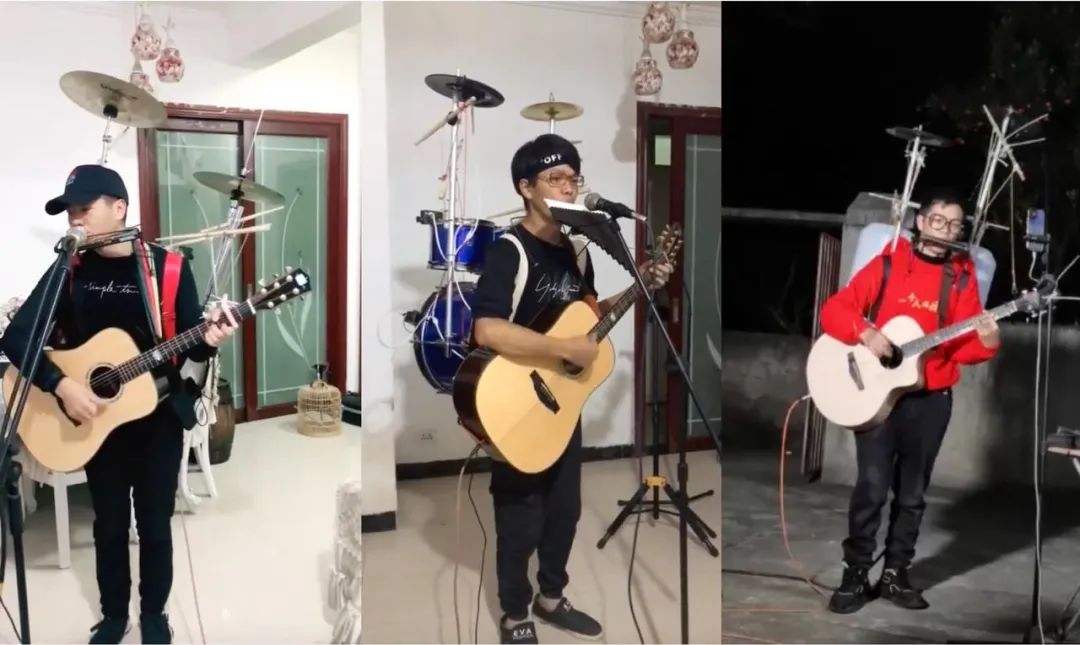 贵州视障小伙组成1人乐队，可同时演奏4、5种乐器休闲区蓝鸢梦想 - Www.slyday.coM