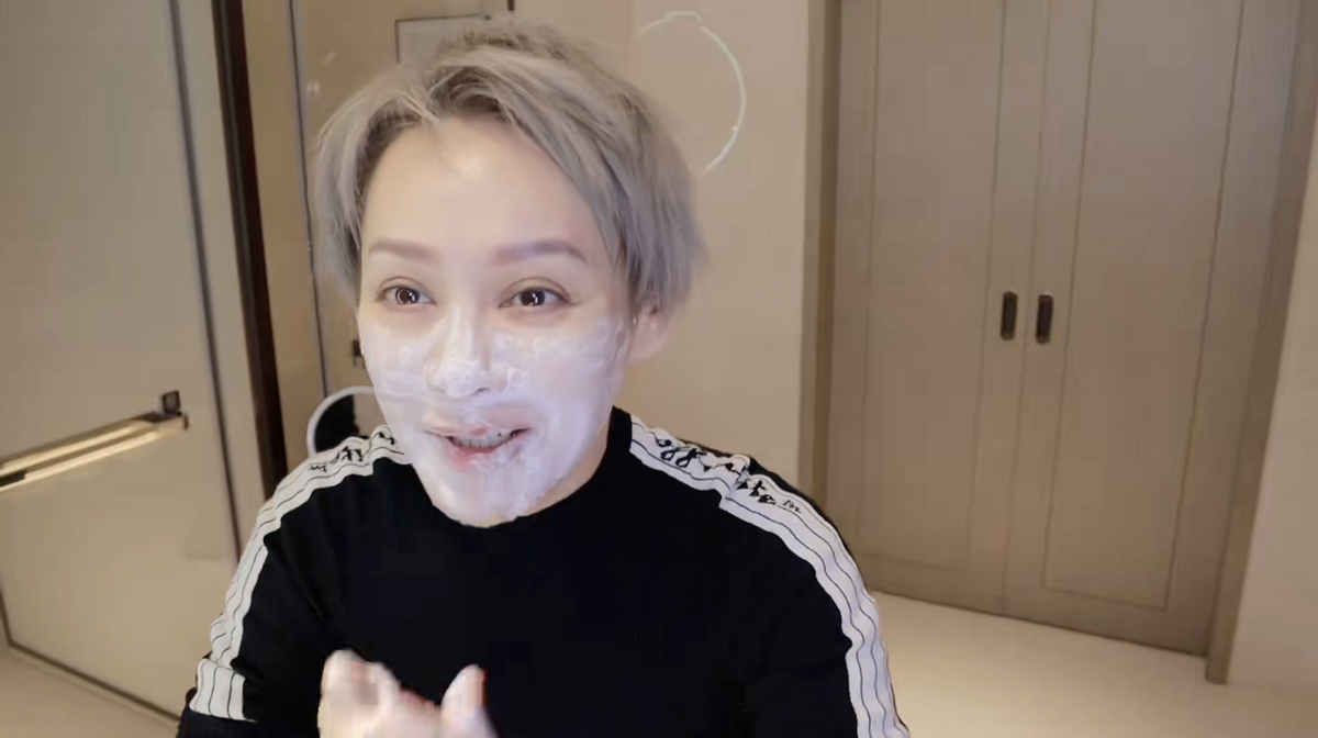 49岁宁静晒卸妆全过程!