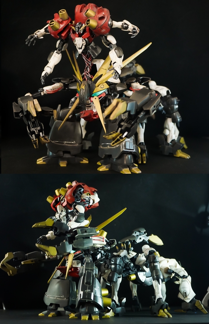 铁血高达模型改造魔鬼高达模型