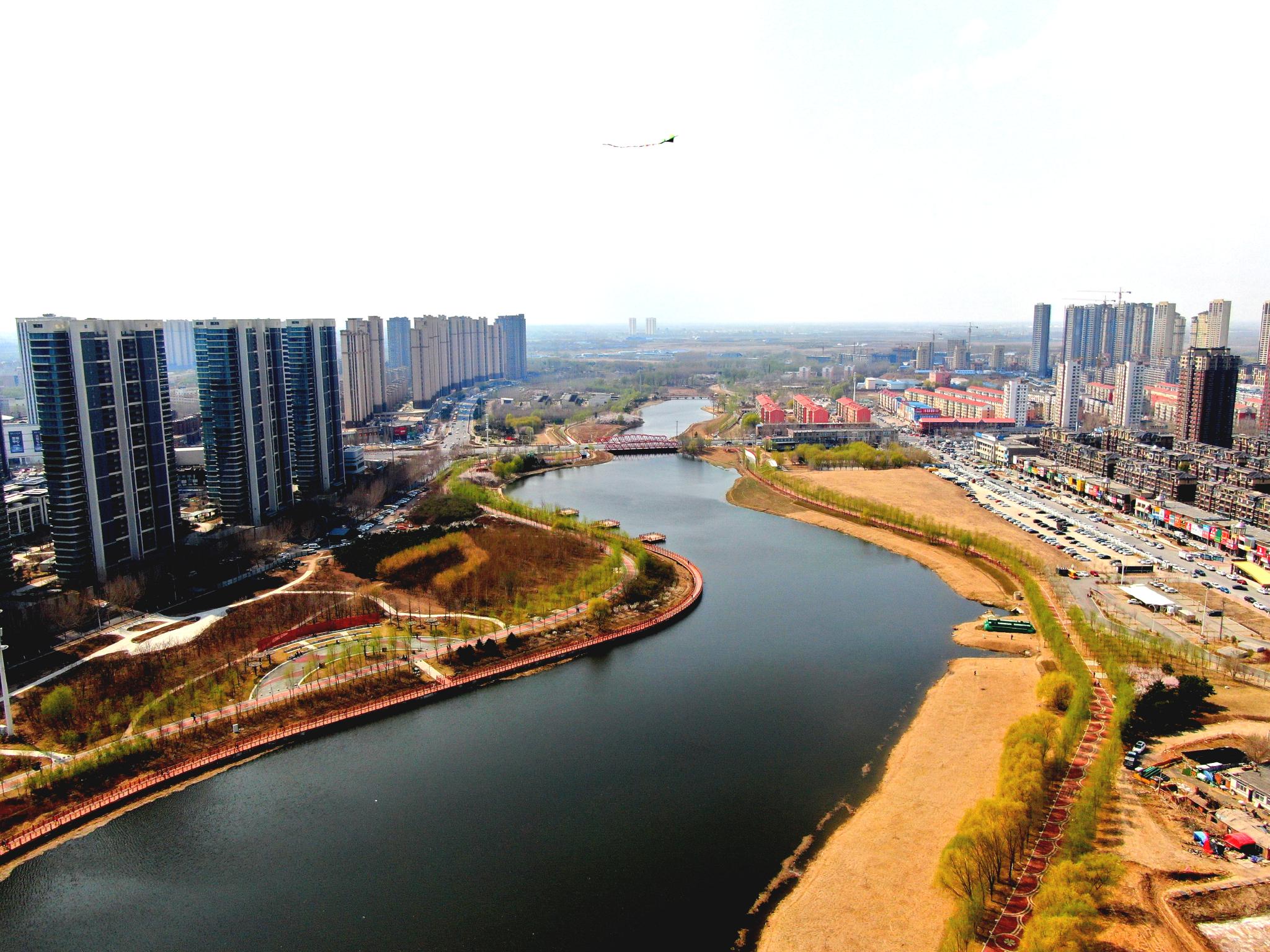 辽宁联合融媒体中心航拍辽宁春日里的沈北蒲河生态廊道