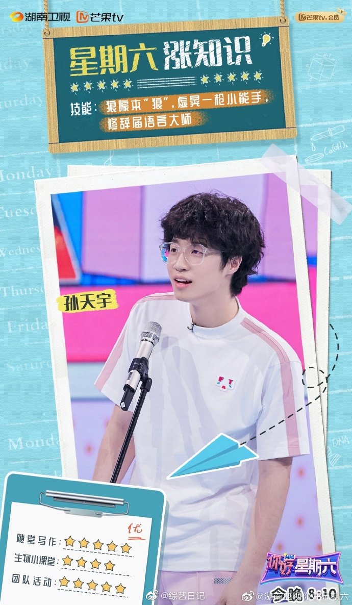 《你好星期六》全员校服照释出！来看看同学们的技能都有什么吧！休闲区蓝鸢梦想 - Www.slyday.coM