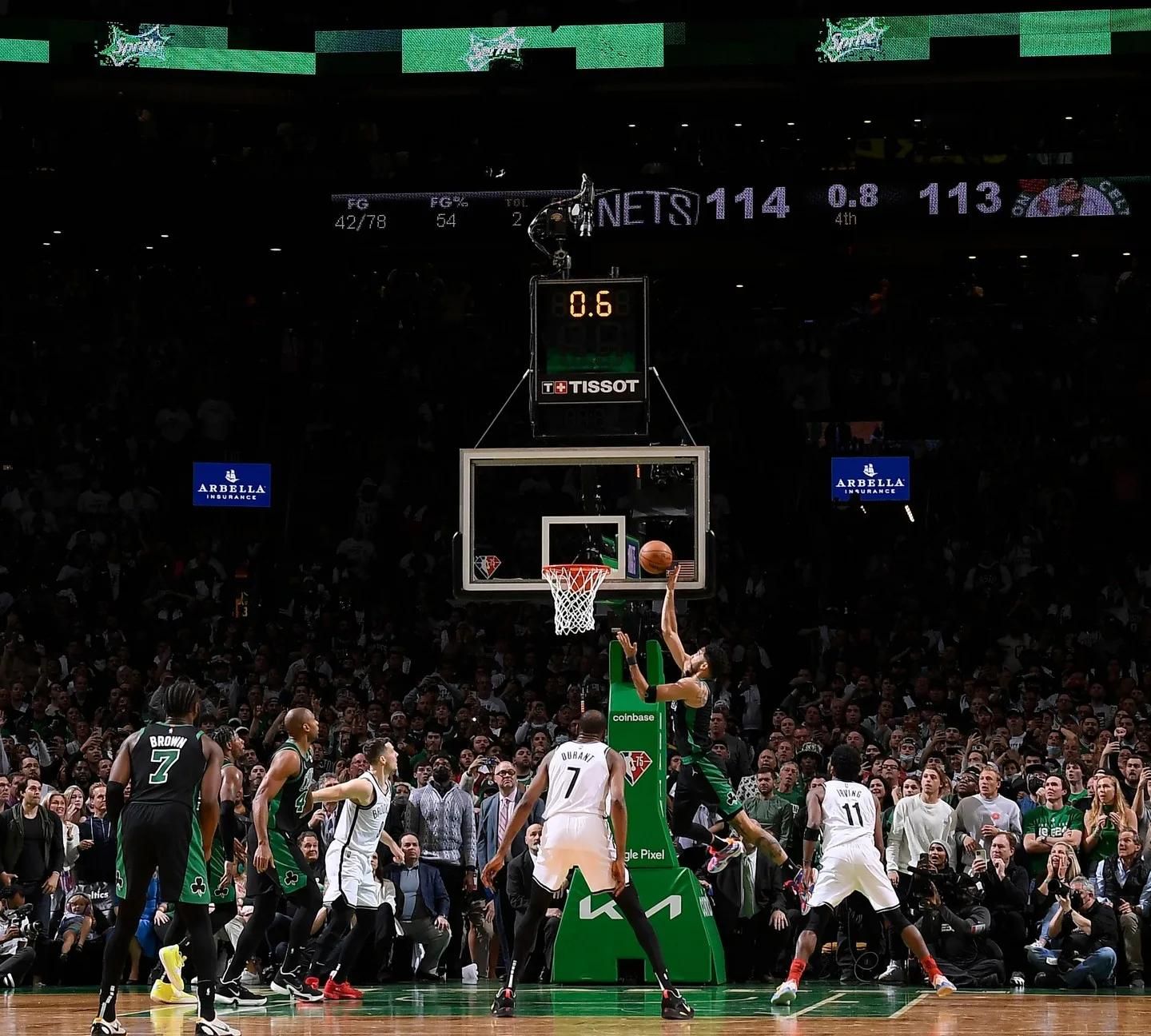 塔图姆绝杀篮网凯尔特人季后赛历史上第一个主场绝杀球