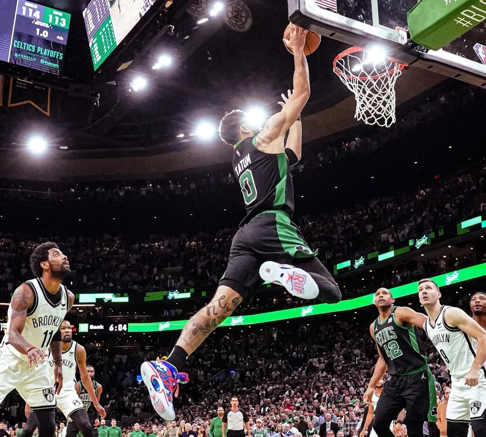 塔图姆绝杀篮网凯尔特人季后赛历史上第一个主场绝杀球