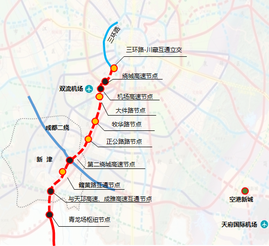 成乐高速扩容项目成都部分走向图"本项目中运用的多项自动化技术和