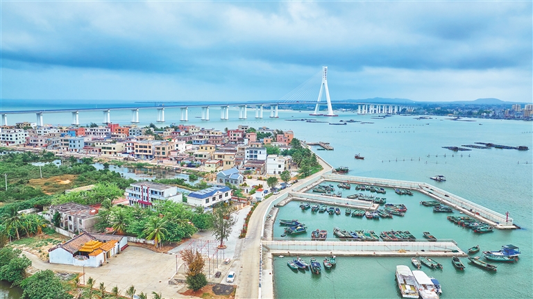 海文大桥开通后,海口市北港村村民生活变化大|村民