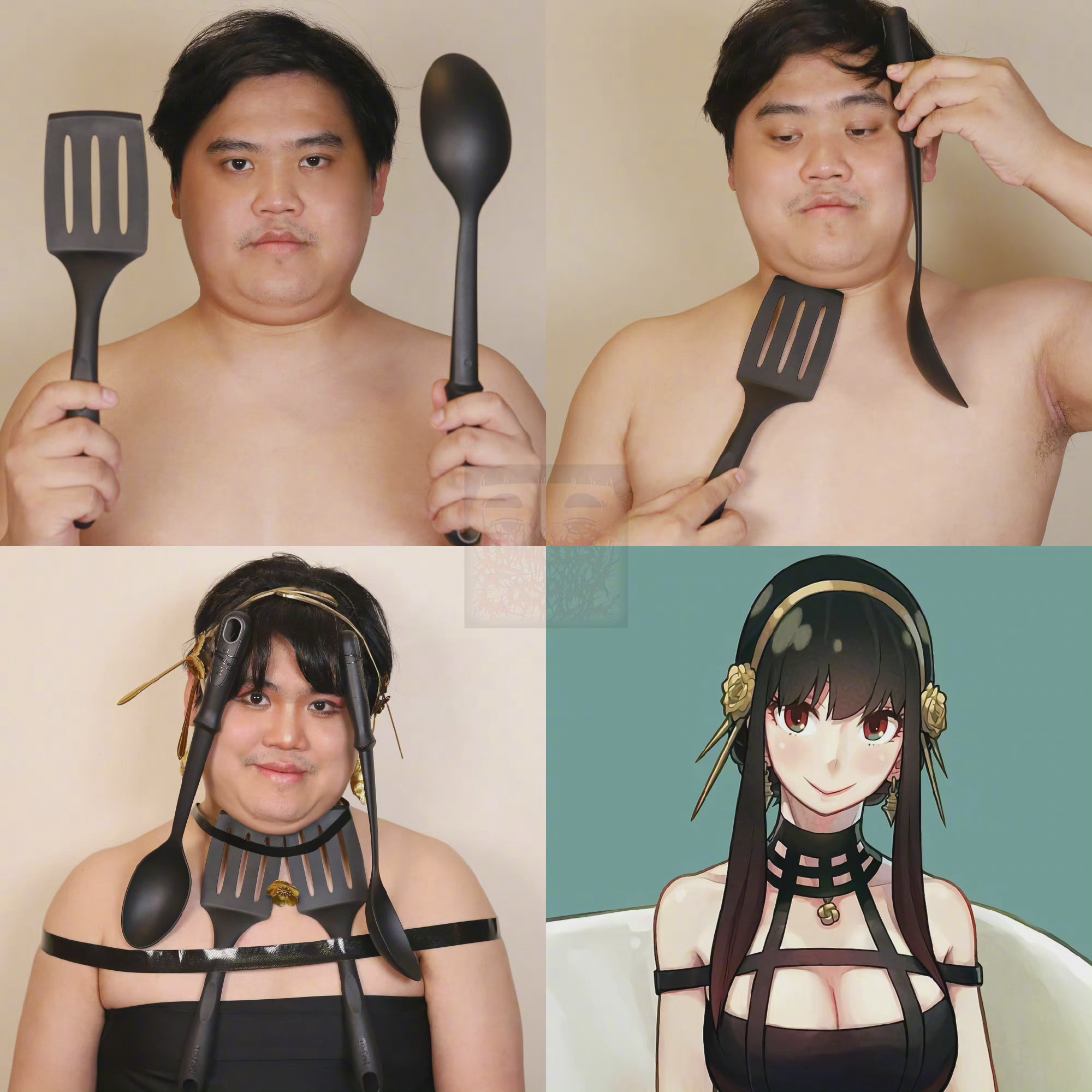 泰国小哥的低成本cos又来了