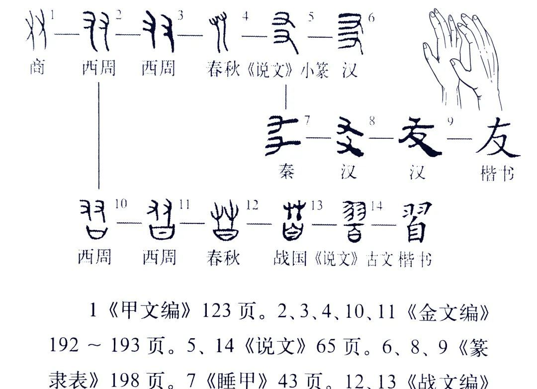 《说文解字》555课：细说“友”字，“握手”，是“友”的源头__财经头条