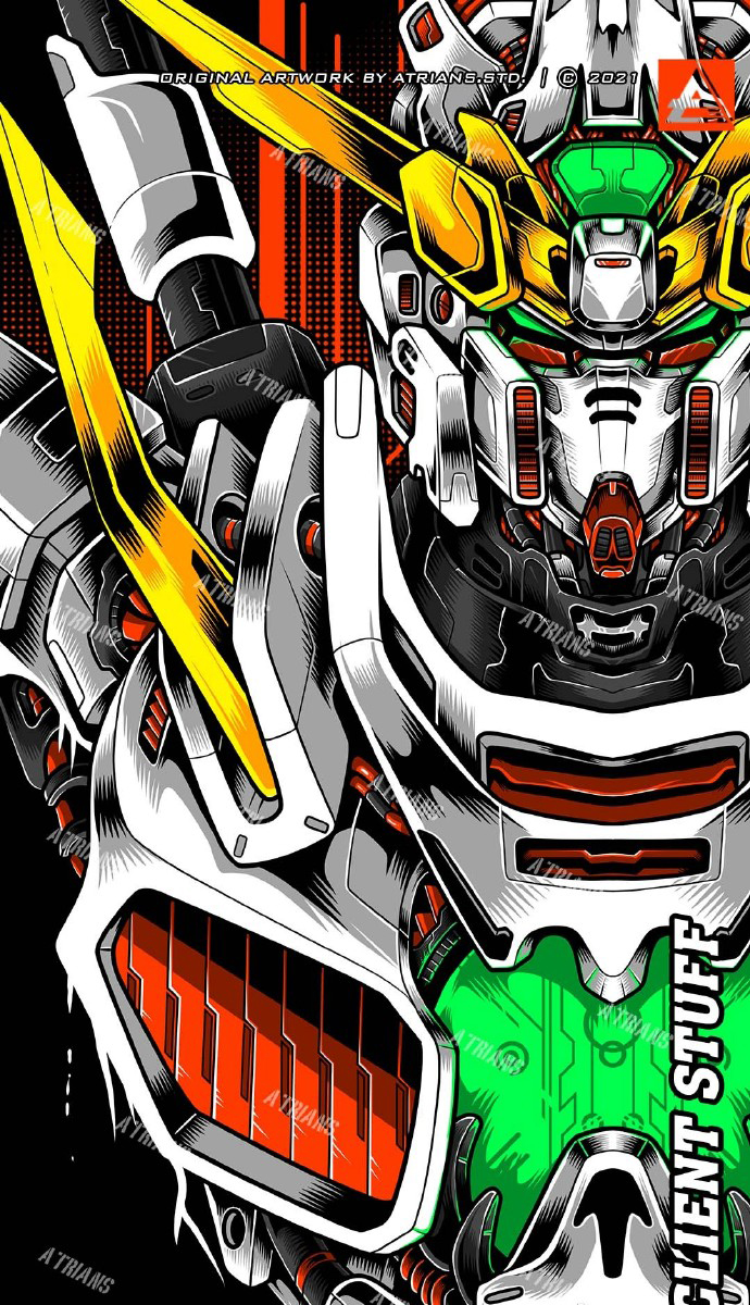 机动战士高达抽象壁纸插画大家喜欢哪张