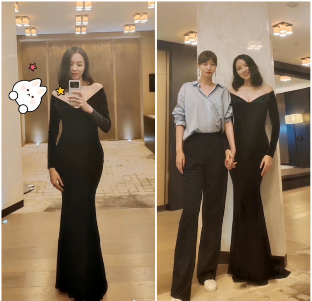 张梓琳庆结婚周年罕秀恩爱老公快胖到200斤她穿礼服打扮隆重