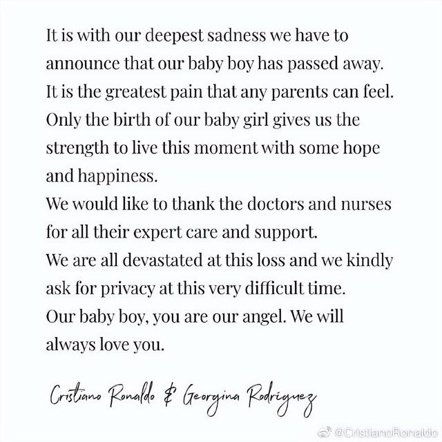 知名球员C罗悲痛宣布：龙凤胎儿子不幸夭折休闲区蓝鸢梦想 - Www.slyday.coM
