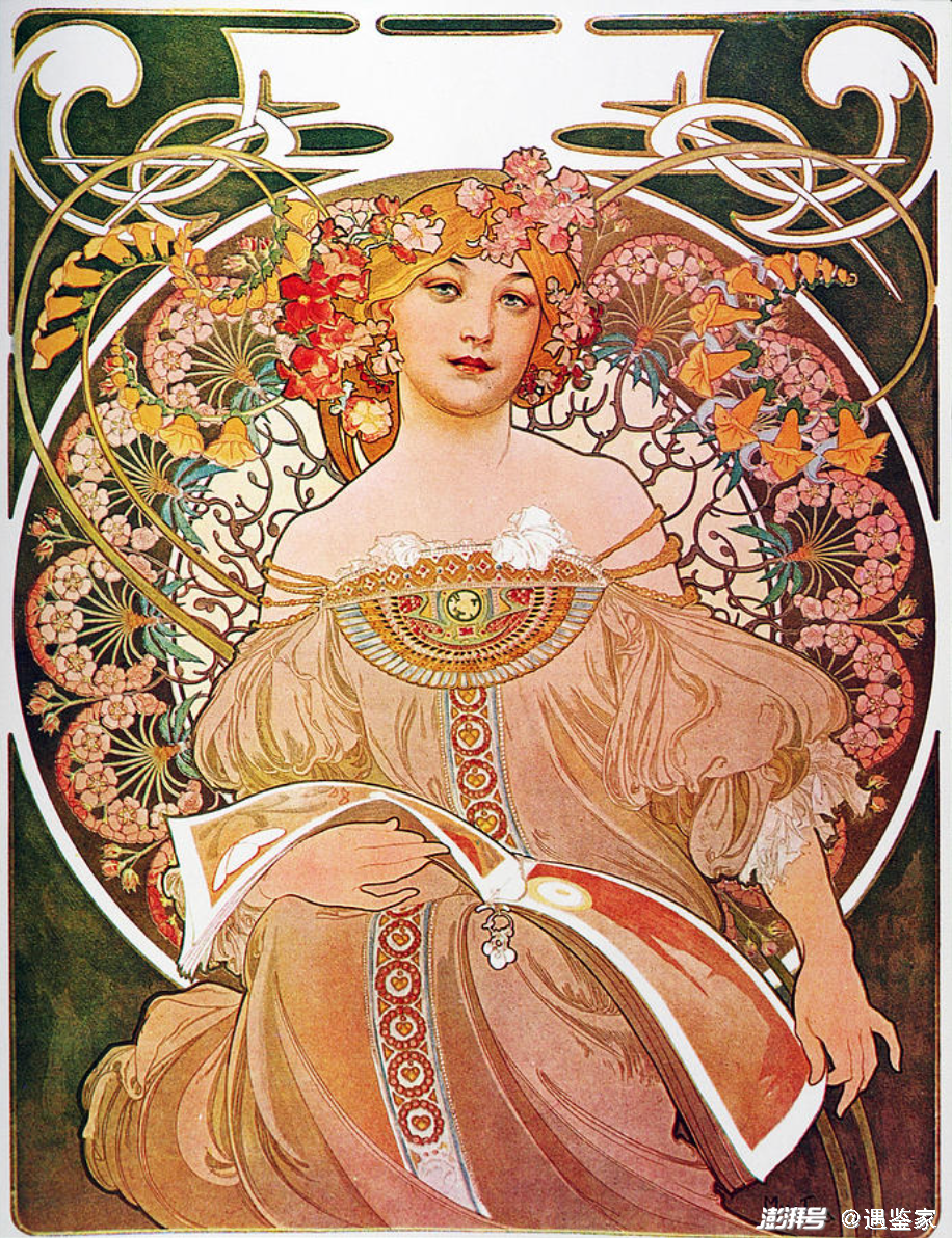 阿尔丰斯·穆夏《白日梦》 图片来自:wikiart.org