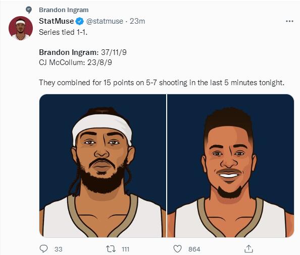 轰37119成队史第三人英格拉姆被名嘴盛赞美记再次扎心湖人