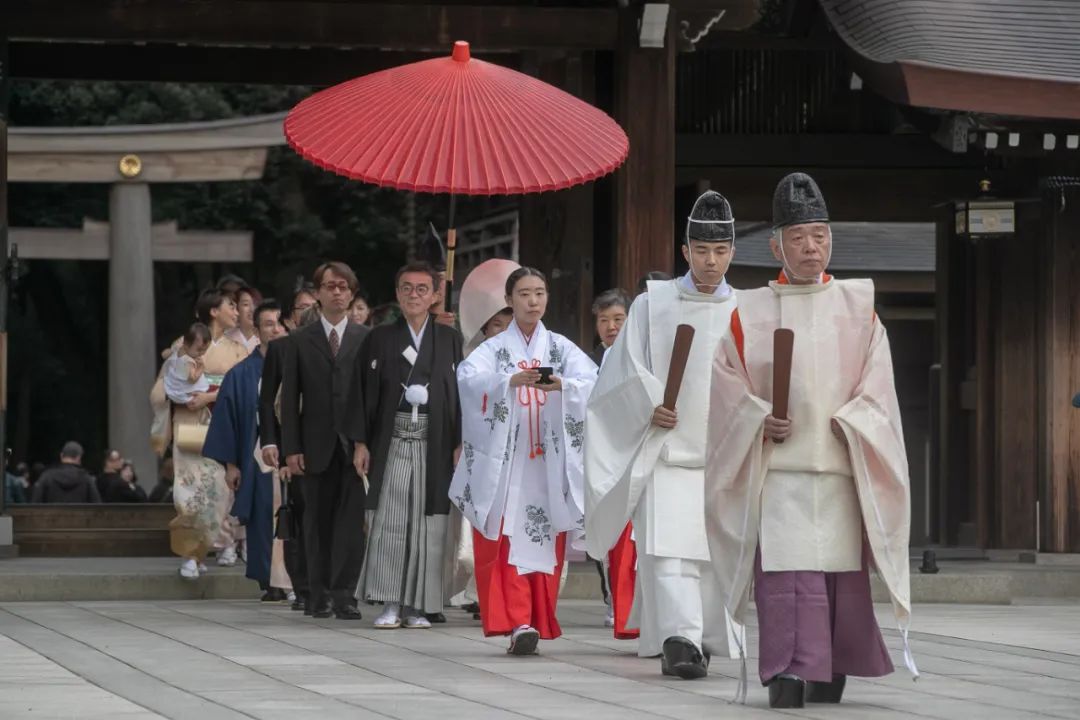 当地时间2019年11月7日，日本新人举行婚礼。图/IC photo