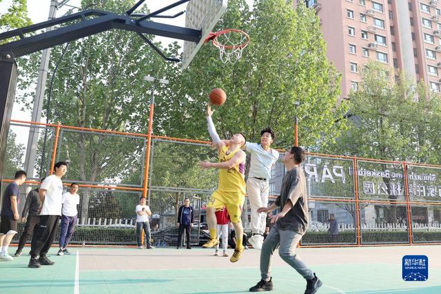 石家庄篮球公园图片