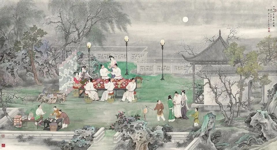 "开琼筵以坐花,飞羽觞而醉月"——漫谈饮酒与雅怀|酒肆行|唐代_新浪