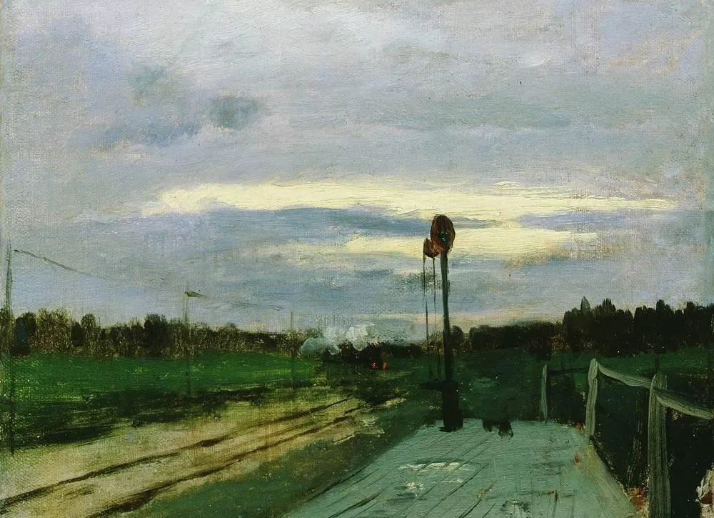 列维坦的绿色系风景作品