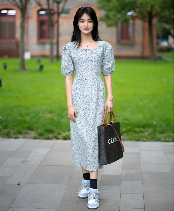 南方的夏天提前了看杭州街拍女孩就知道各种裙子看花了眼