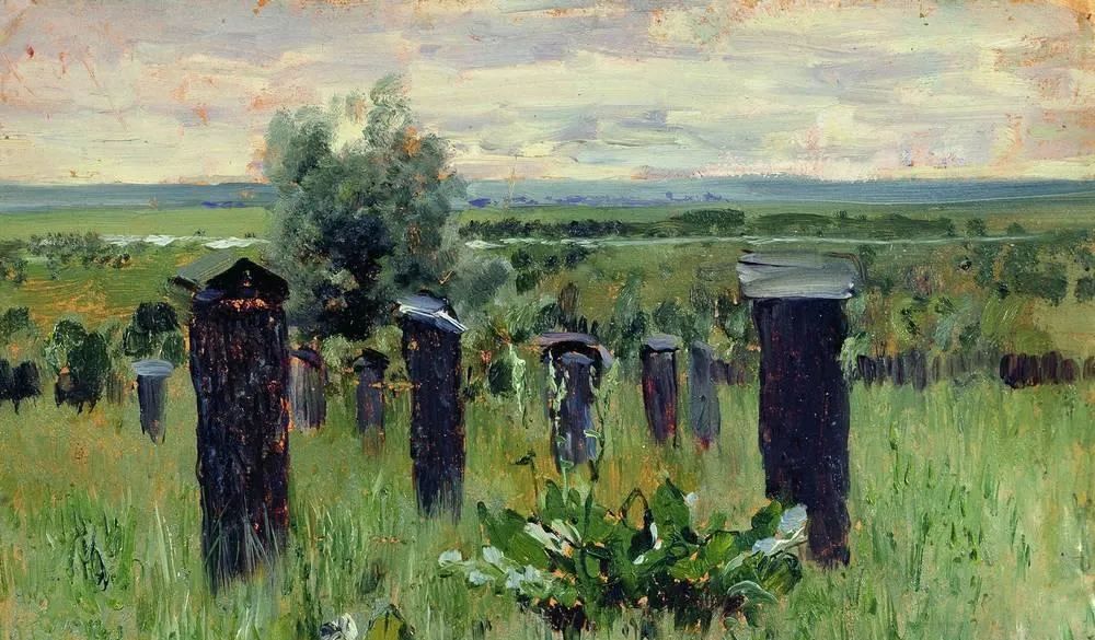 列维坦的绿色系风景作品