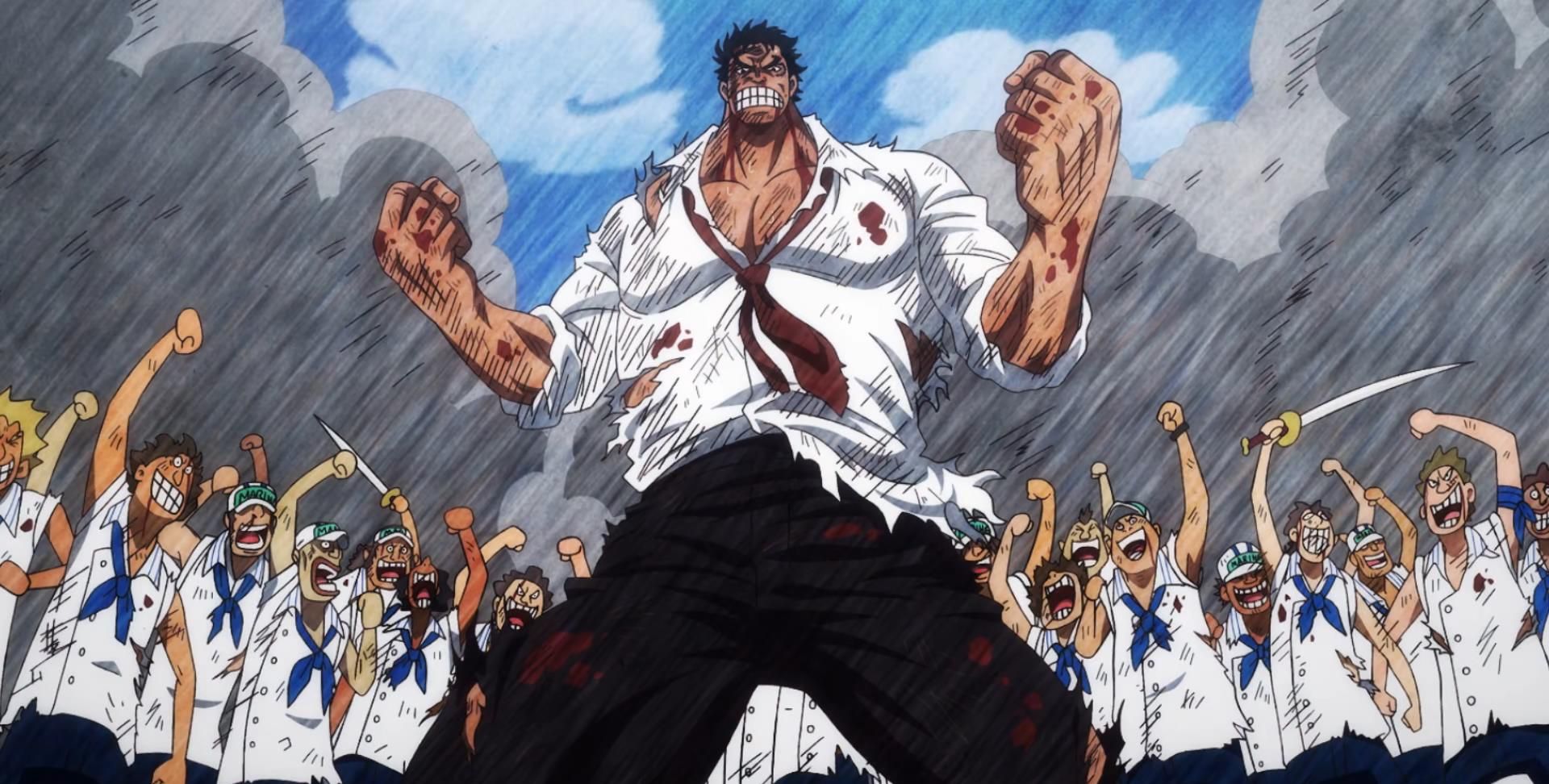 海贼王没有霸缠的卡普是如何仅靠武装色就干翻罗杰团的呢