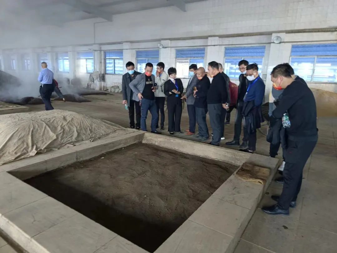 客户参观江西全粮液窖池上饶地处信江上游河谷地带,三清山,怀玉山
