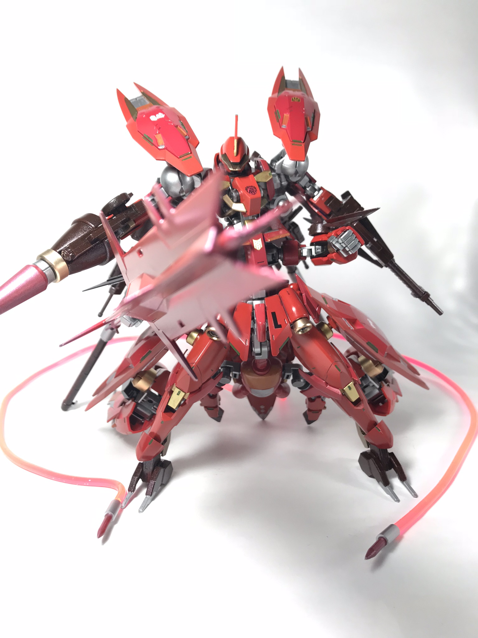 铁血高达系列模型零件混搭改造可变形小龙虾机甲