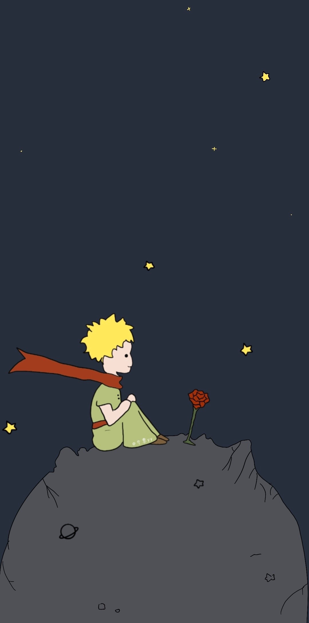 是小王子插画壁纸呀