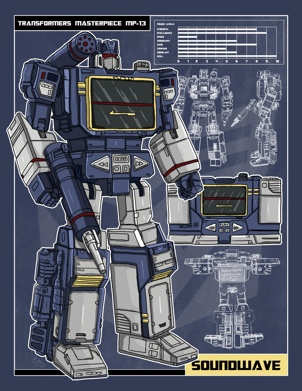 变形金刚g1动画角色插画,线稿部分更帅气