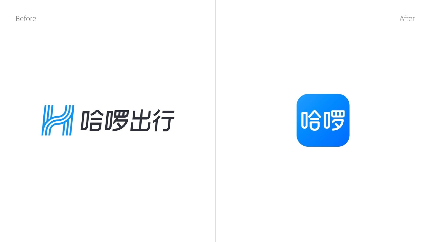 哈啰出行更换新logo