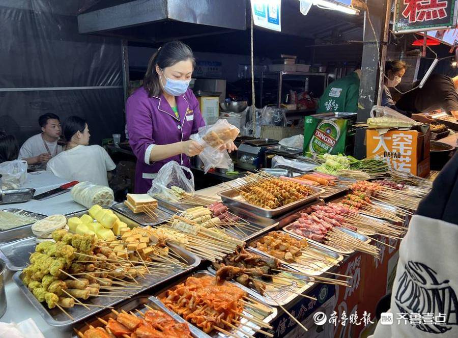 活力回归日照大学城夜市重新亮起来