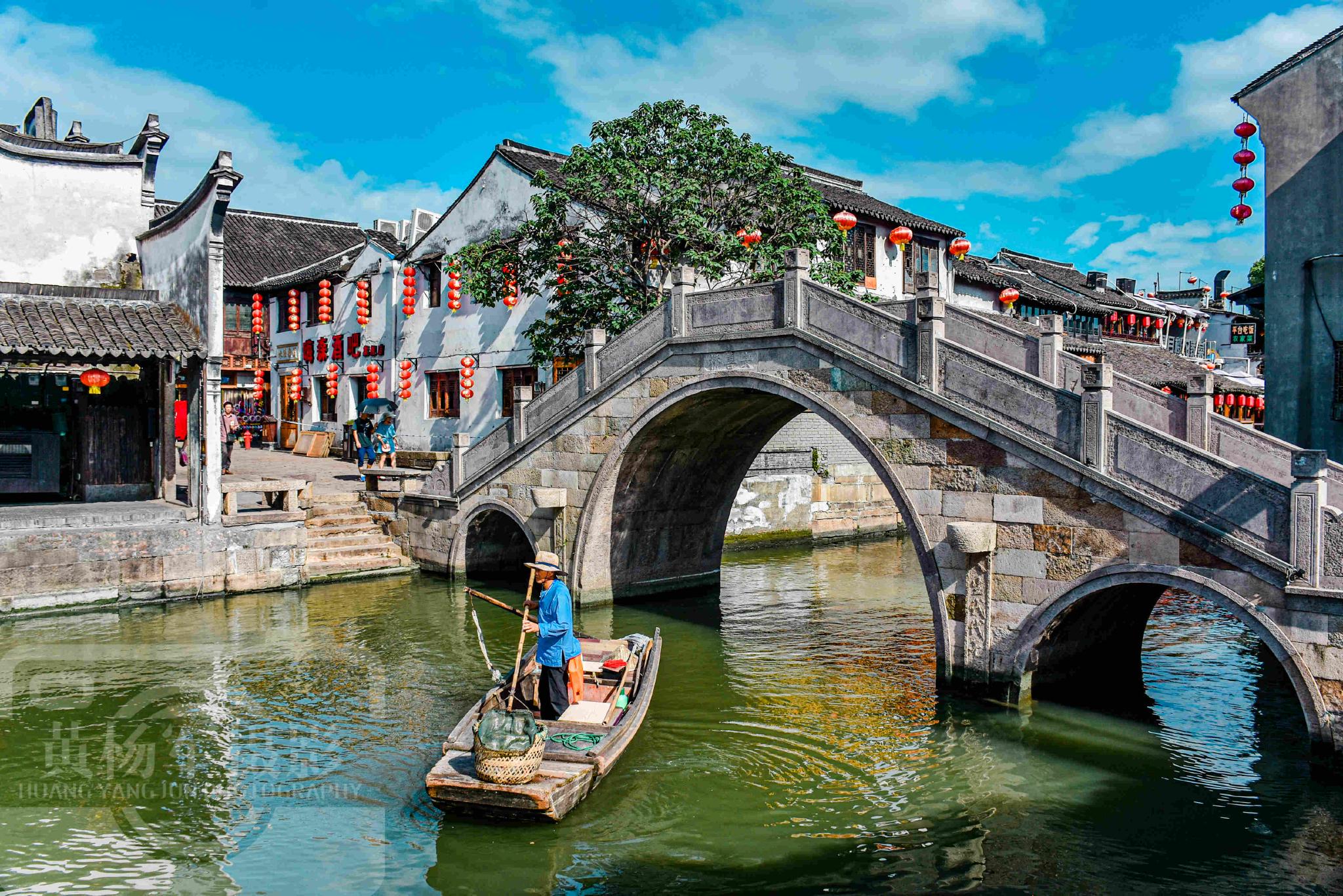 中国传统文化极浓的江南小镇地处江浙沪交界处河网纵横景如画